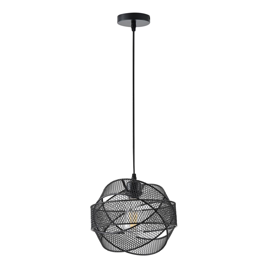 Lustra ar auklu 1xE27/40W/230V melna