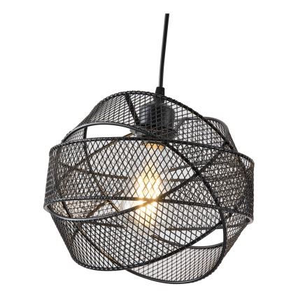 Lustra ar auklu 1xE27/40W/230V melna