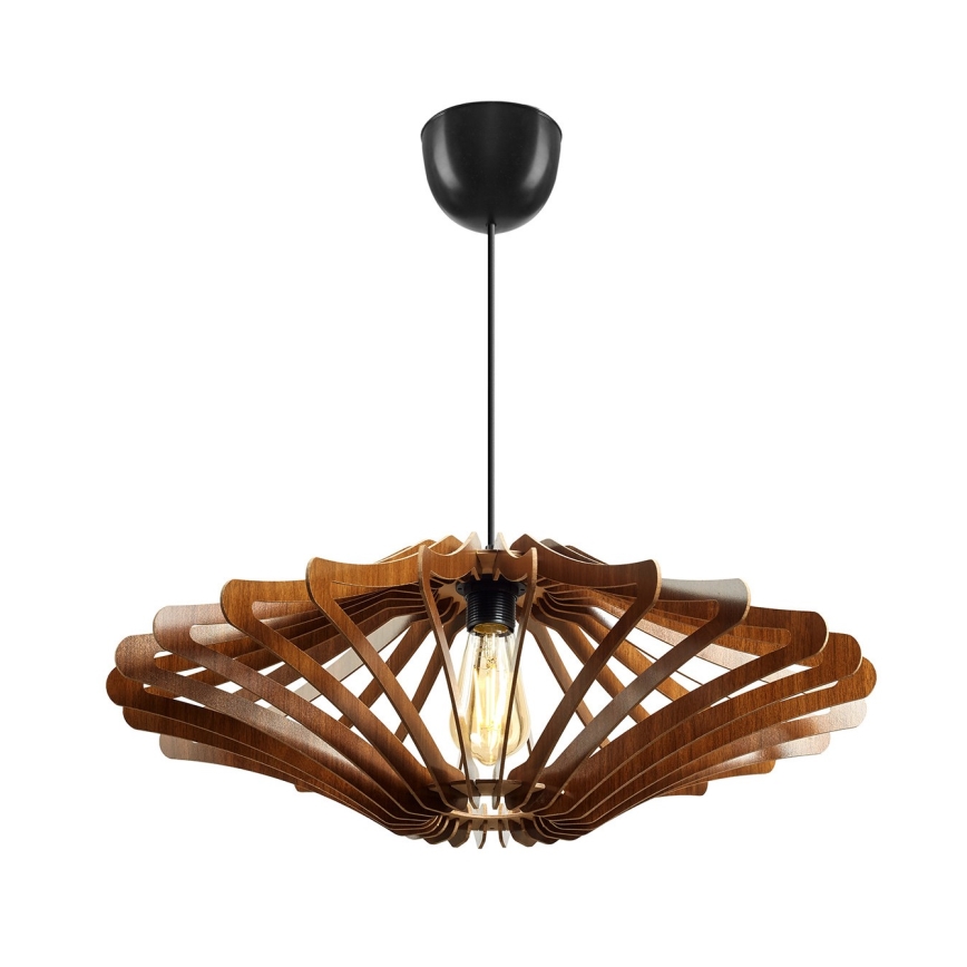 Lustra ar auklu 1xE27/60W/230V brūna d. 59 cm