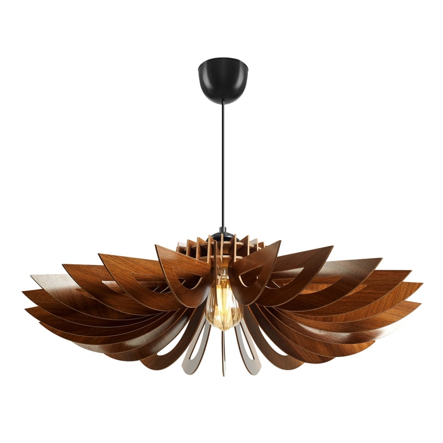 Lustra ar auklu 1xE27/60W/230V brūna d. 68 cm