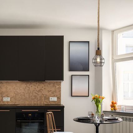 Lustra ar auklu 1xE27/60W/230V d. 15 cm