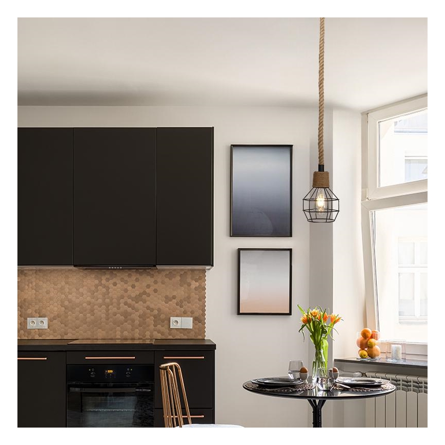 Lustra ar auklu 1xE27/60W/230V d. 15 cm