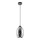 Lustra ar auklu 1xE27/60W/230V d. 16 cm melna