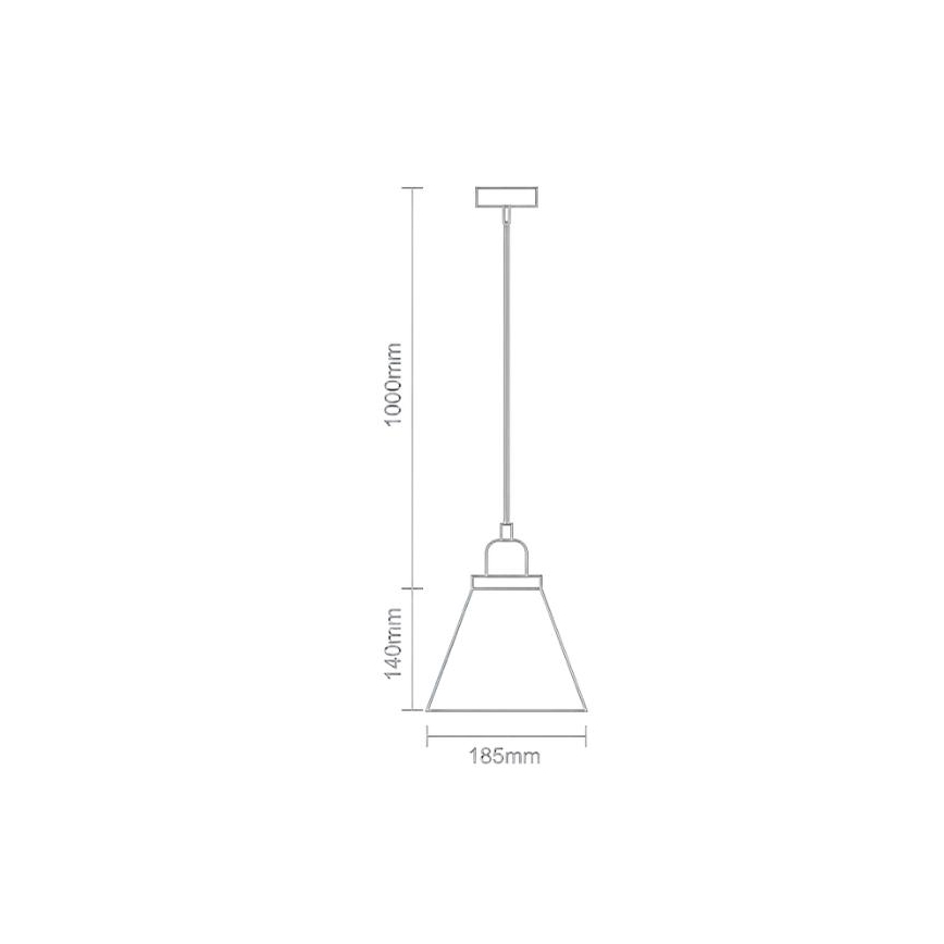 Lustra ar auklu 1xE27/60W/230V d. 18,5 cm
