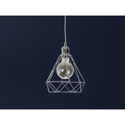 Lustra ar auklu 1xE27/60W/230V d. 22 cm spīdīgi hromēts