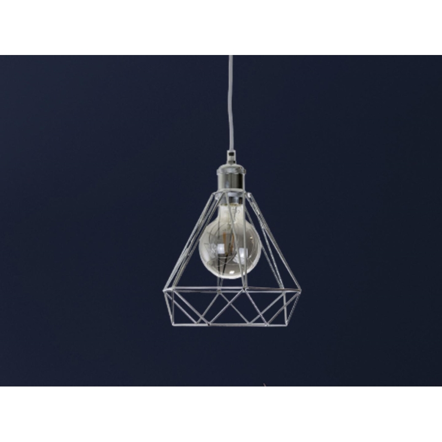 Lustra ar auklu 1xE27/60W/230V d. 22 cm spīdīgi hromēts