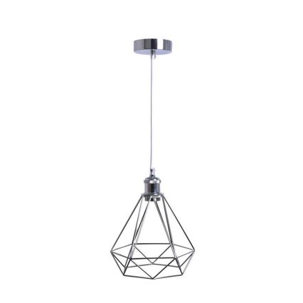 Lustra ar auklu 1xE27/60W/230V d. 22 cm spīdīgi hromēts