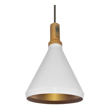 Lustra ar auklu 1xE27/60W/230V d. 23 cm balta