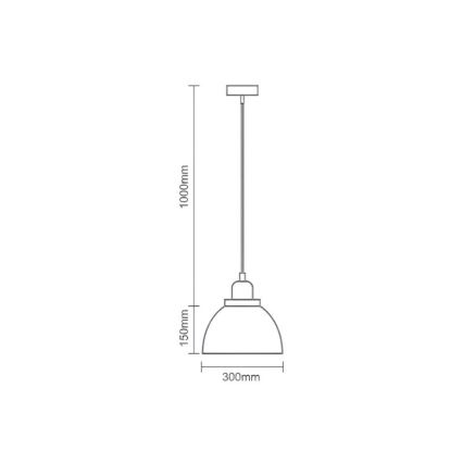 Lustra ar auklu 1xE27/60W/230V d. 30 cm