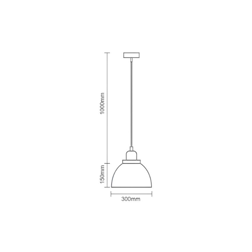 Lustra ar auklu 1xE27/60W/230V d. 30 cm