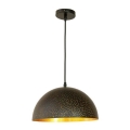 Lustra ar auklu 1xE27/60W/230V d. 30 cm melna