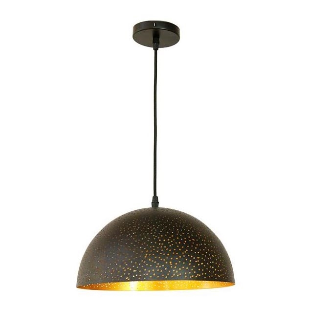 Lustra ar auklu 1xE27/60W/230V d. 30 cm melna