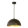 Lustra ar auklu 1xE27/60W/230V d. 30 cm melna