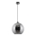 Lustra ar auklu 1xE27/60W/230V d. 30 cm melna