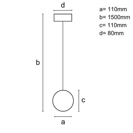 Lustra ar auklu 1xGU10/10W/230V oša/masīvkoks brūna