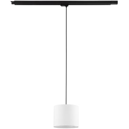 Lustra ar auklu 3 fāžu sliežu sistēmai TRACER 1xE27/15W/230V d. 20 cm melna/balta