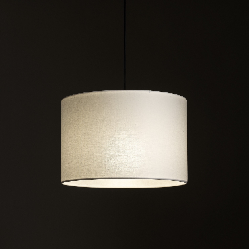 Lustra ar auklu 3 fāžu sliežu sistēmai TRACER 1xE27/15W/230V d. 30 cm melna/balta