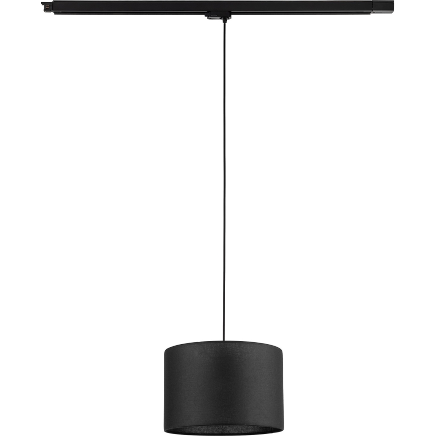 Lustra ar auklu 3 fāžu sliežu sistēmai TRACER 1xE27/15W/230V d. 30 cm melna