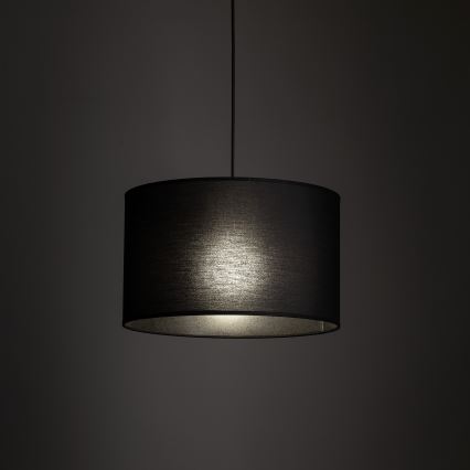 Lustra ar auklu 3 fāžu sliežu sistēmai TRACER 1xE27/15W/230V d. 38 cm melna
