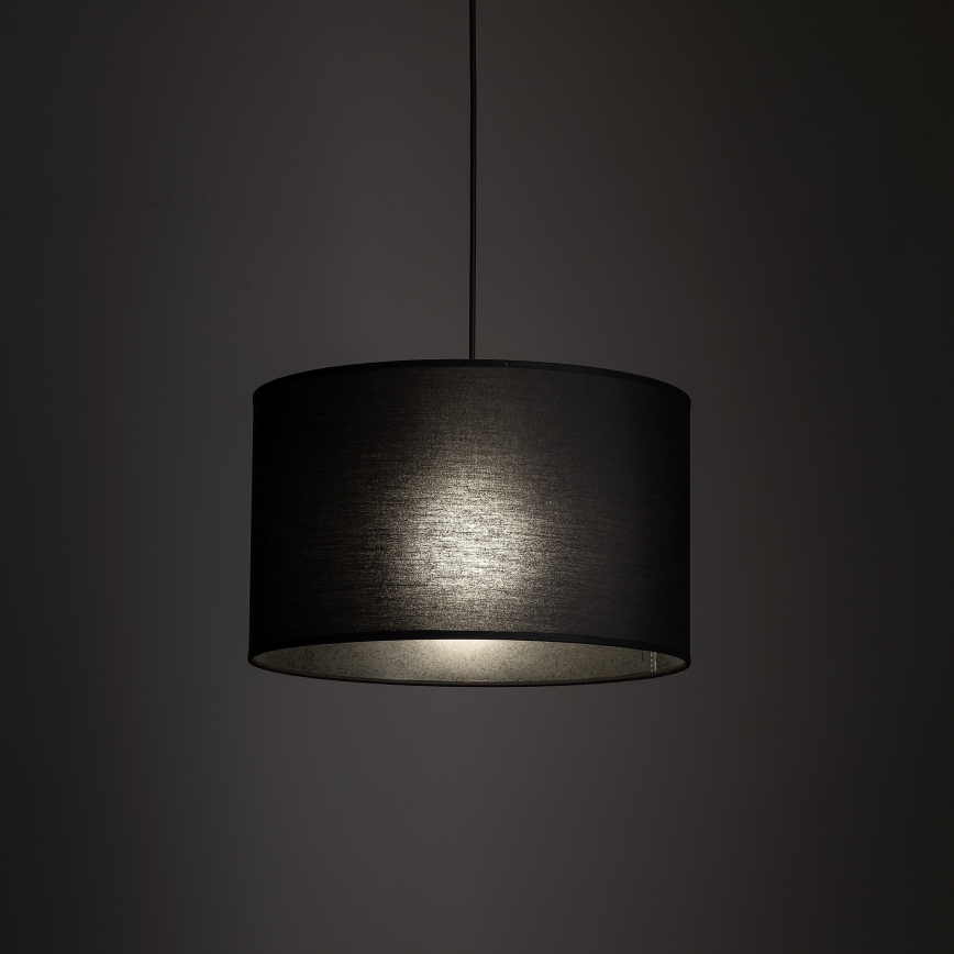 Lustra ar auklu 3 fāžu sliežu sistēmai TRACER 1xE27/15W/230V d. 38 cm melna