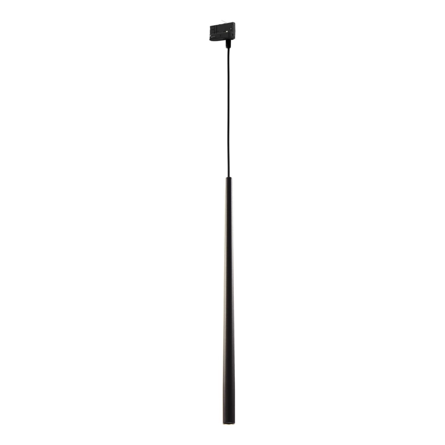 Lustra ar auklu 3 fāžu sliežu sistēmai PIANO 1xG9/8W/230V melna