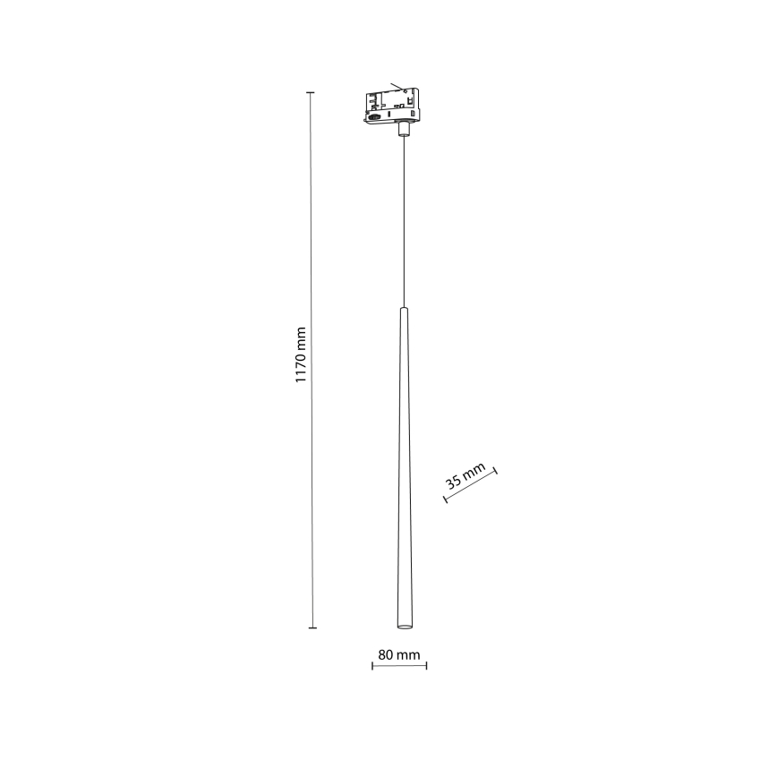 Lustra ar auklu 3 fāžu sliežu sistēmai PIANO 1xG9/8W/230V zelta/melna