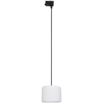 Lustra ar auklu 3 fāžu sliežu sistēmai TRACER 1xE27/15W/230V d. 20 cm melna/balta