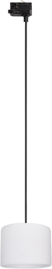 Lustra ar auklu 3 fāžu sliežu sistēmai TRACER 1xE27/15W/230V d. 20 cm melna/balta