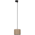Lustra ar auklu 3 fāžu sliežu sistēmai TRACER 1xE27/15W/230V d. 20 cm melna/brūna