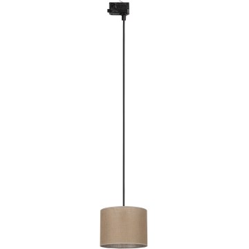 Lustra ar auklu 3 fāžu sliežu sistēmai TRACER 1xE27/15W/230V d. 20 cm melna/brūna