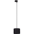 Lustra ar auklu 3 fāžu sliežu sistēmai TRACER 1xE27/15W/230V d. 20 cm melna