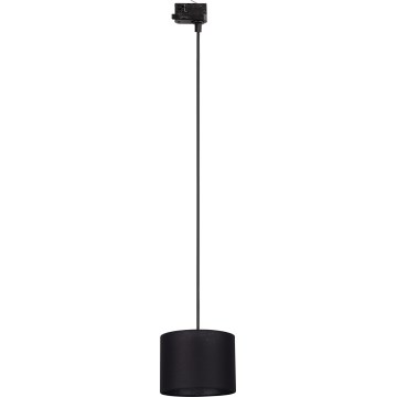 Lustra ar auklu 3 fāžu sliežu sistēmai TRACER 1xE27/15W/230V d. 20 cm melna