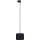 Lustra ar auklu 3 fāžu sliežu sistēmai TRACER 1xE27/15W/230V d. 20 cm melna