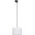 Lustra ar auklu 3 fāžu sliežu sistēmai TRACER 1xE27/15W/230V d. 30 cm melna/balta