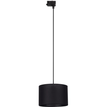 Lustra ar auklu 3 fāžu sliežu sistēmai TRACER 1xE27/15W/230V d. 30 cm melna