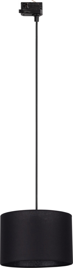 Lustra ar auklu 3 fāžu sliežu sistēmai TRACER 1xE27/15W/230V d. 30 cm melna