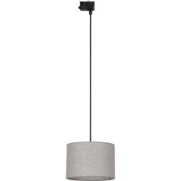 Lustra ar auklu 3 fāžu sliežu sistēmai TRACER 1xE27/15W/230V d. 30 cm melna/pelēka