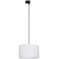 Lustra ar auklu 3 fāžu sliežu sistēmai TRACER 1xE27/15W/230V d. 38 cm melna/balta