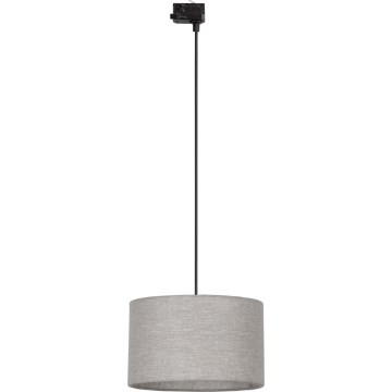 Lustra ar auklu 3 fāžu sliežu sistēmai TRACER 1xE27/15W/230V d. 38 cm melna/pelēka