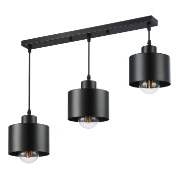 Lustra ar auklu 3xE27/35W/230V melna