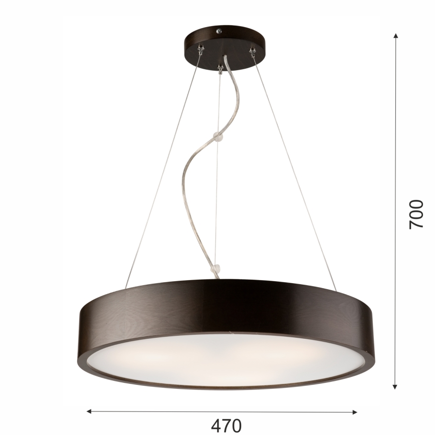 Lustra ar auklu 3xE27/60W/230V ø 47 cm priede