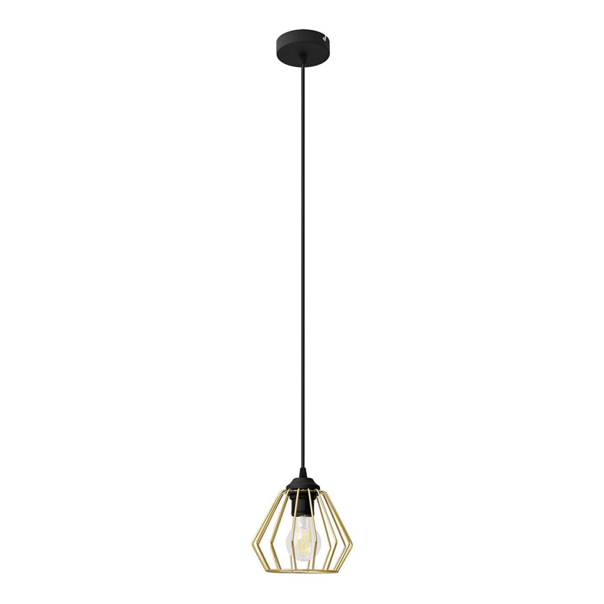 Lustra ar auklu AGAT 1xE27/15W/230V zelta/melna