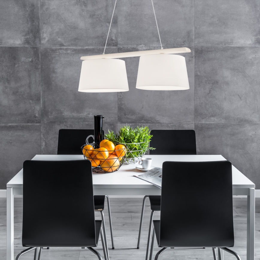 Lustra ar auklu AIDA 2xE27/60W/230V ozols