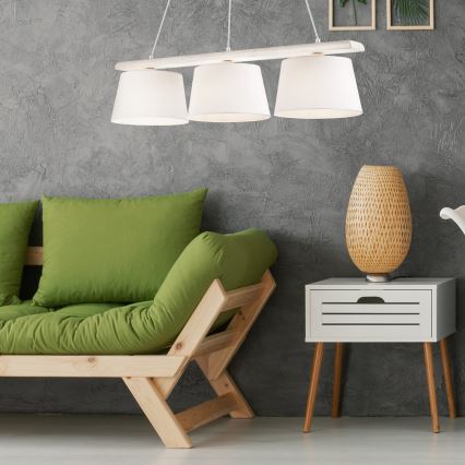 Lustra ar auklu AIDA 3xE27/60W/230V ozols