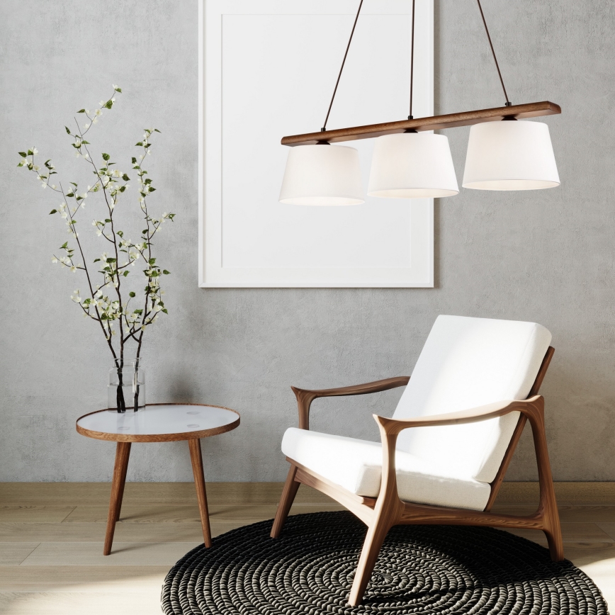 Lustra ar auklu AIDA 3xE27/60W/230V rieksts