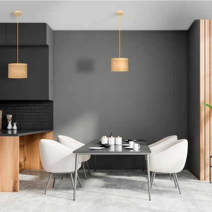 Lustra ar auklu ALBA 1xE27/15W/230V d. 20 cm brūna