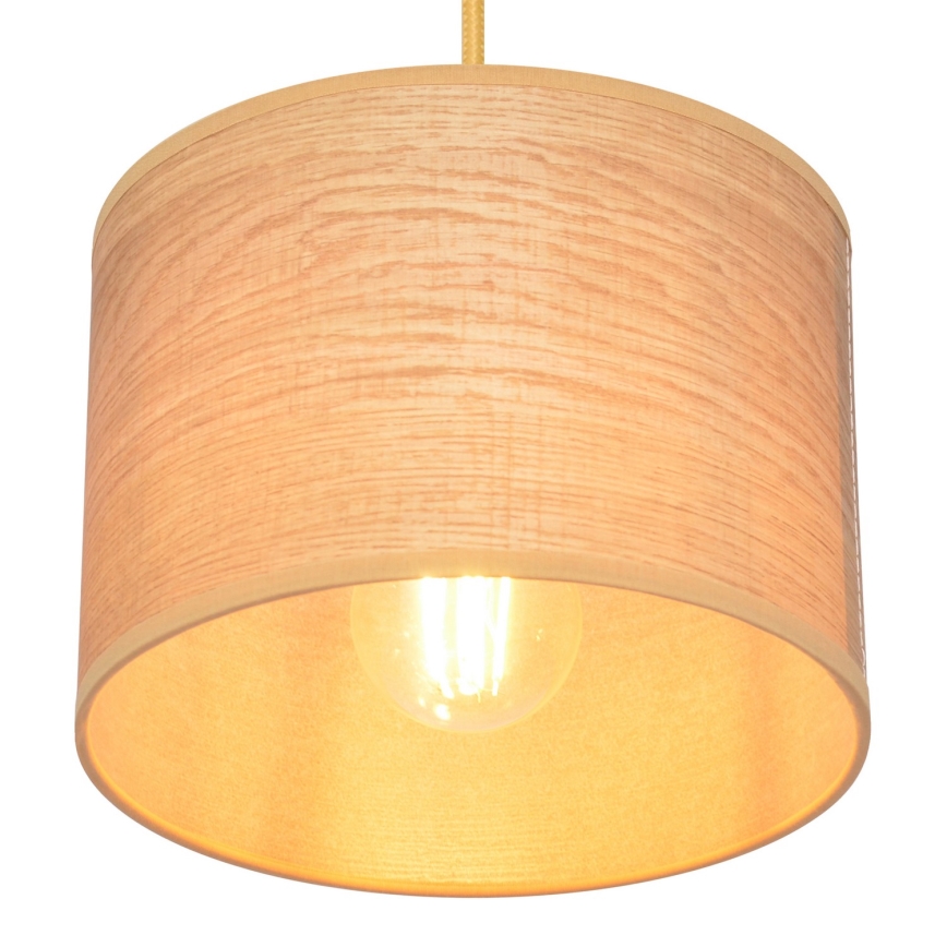 Lustra ar auklu ALBA 1xE27/15W/230V d. 20 cm brūna
