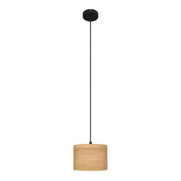 Lustra ar auklu ALBA 1xE27/15W/230V d. 20 cm brūna/melna