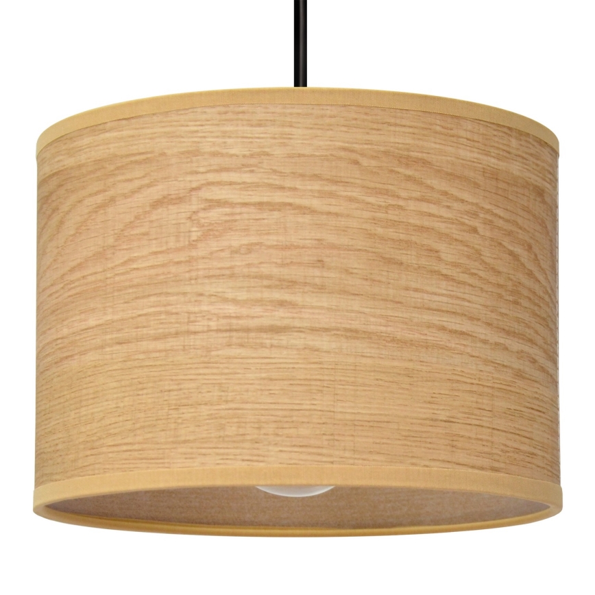 Lustra ar auklu ALBA 1xE27/15W/230V d. 20 cm brūna/melna
