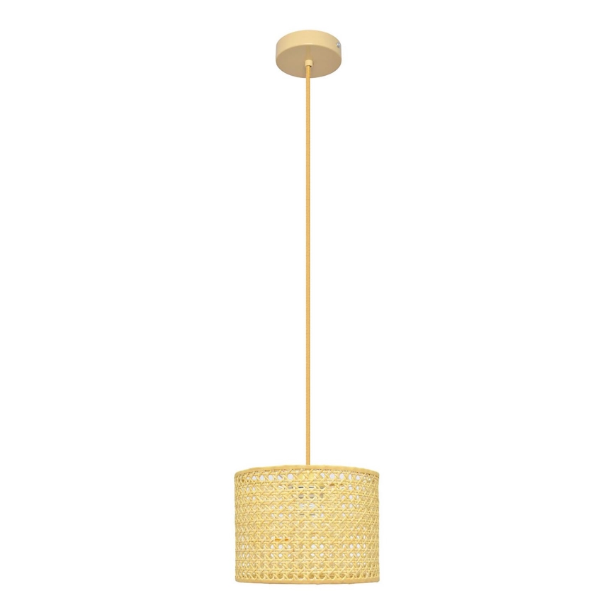 Lustra ar auklu ALBA 1xE27/15W/230V d. 20 cm rotanga